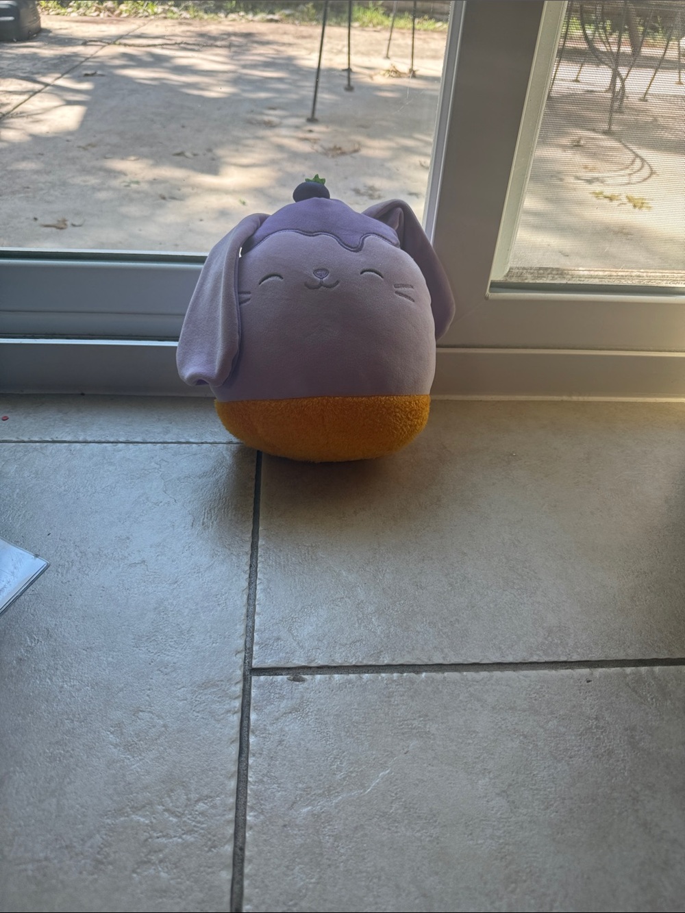 Purple Plush Bunny twith Orange Base - Cute Squishmallow Toy